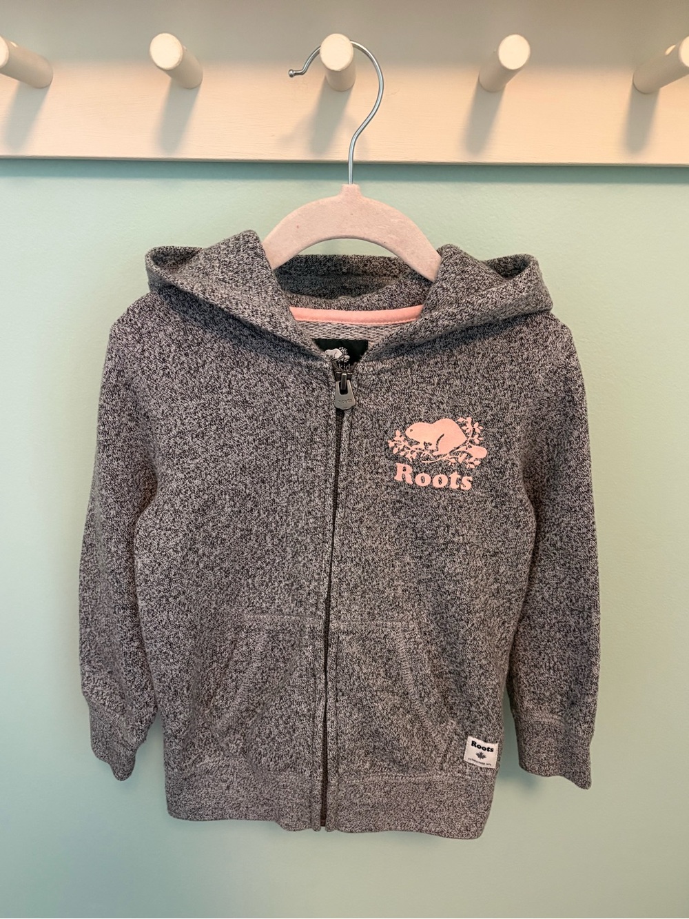 Roots Kids Salt & Pepper Zip-Up Hoodie